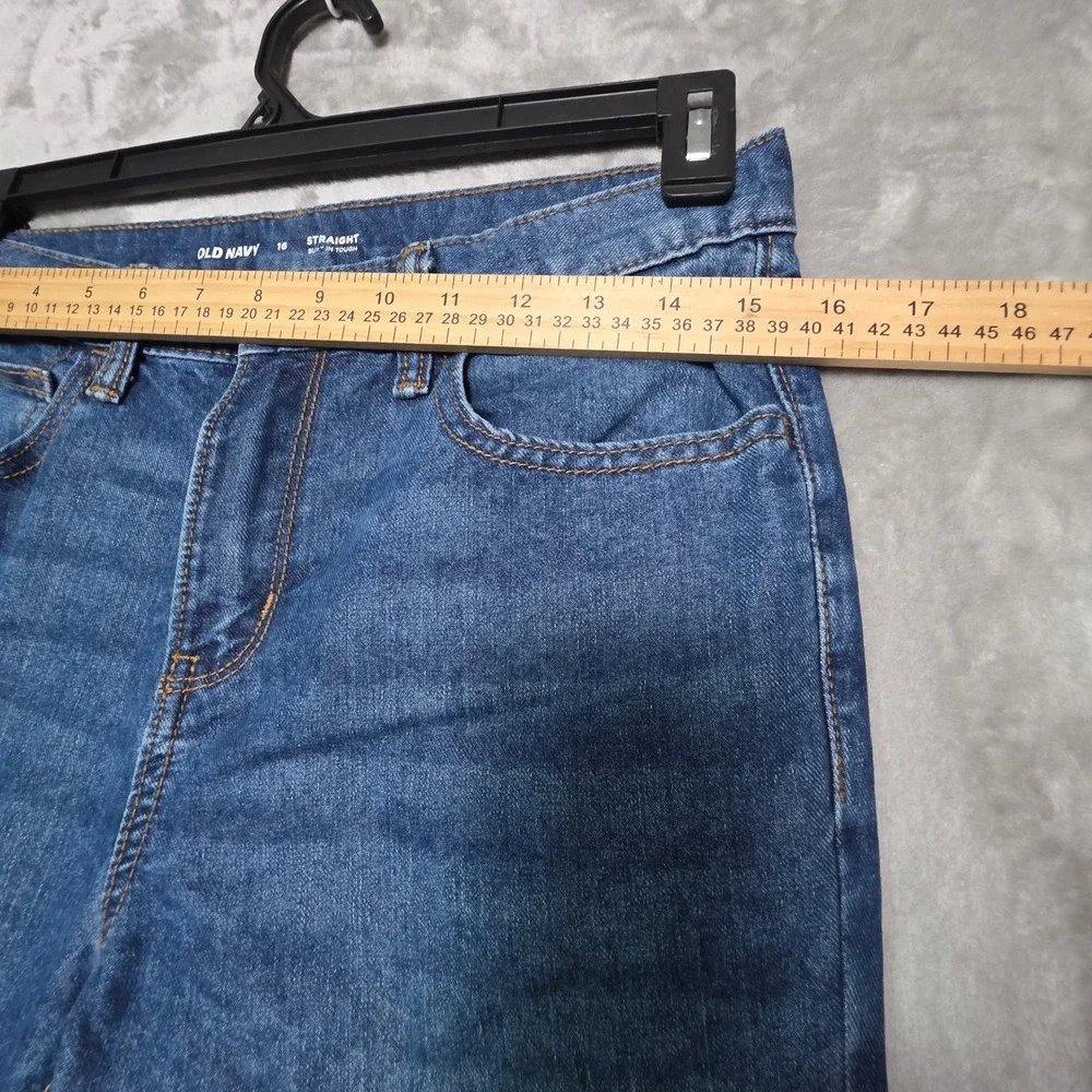 Old Navy Boys Straight Built-In Tough Jeans Medium Wash Size 16